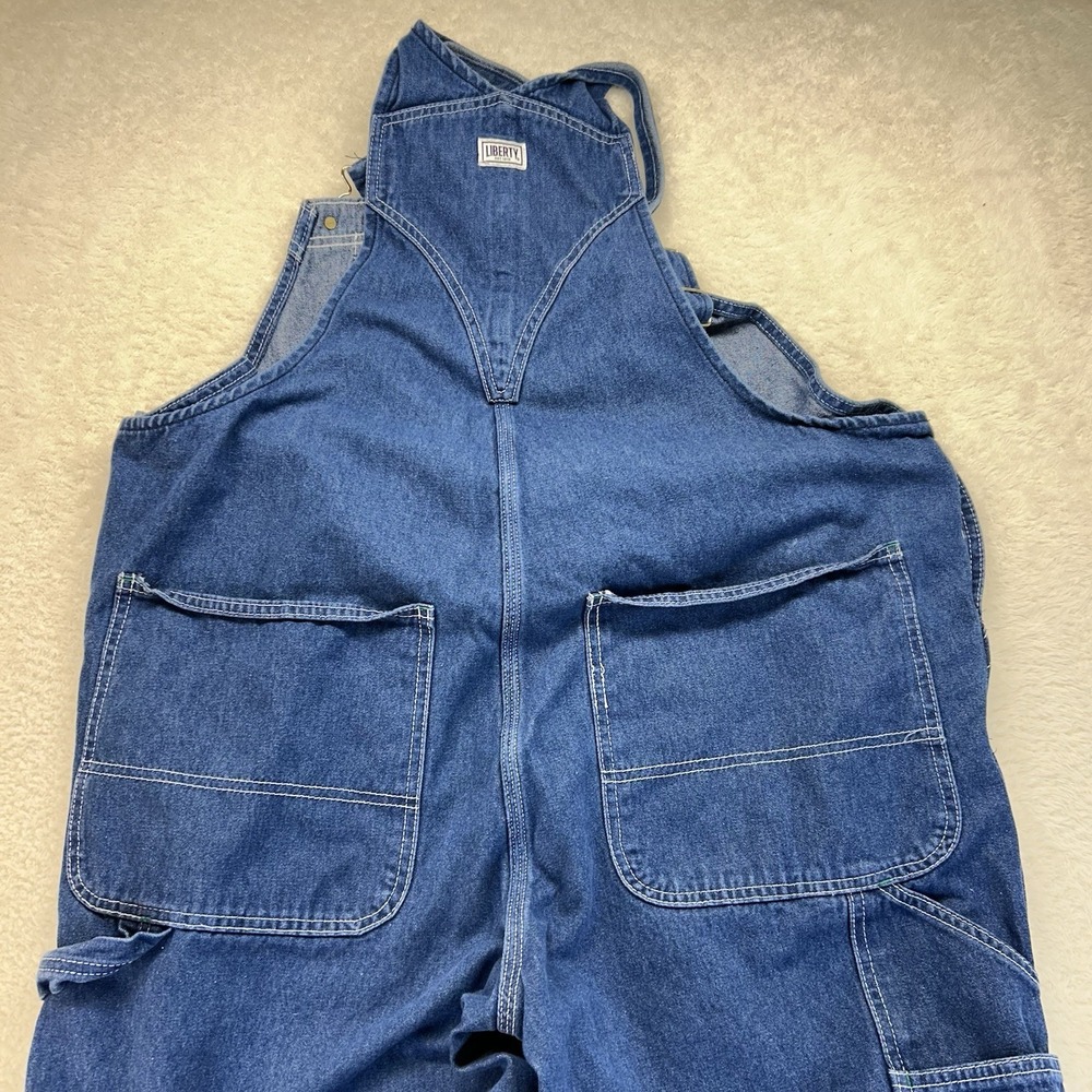 Liberty Bib Overalls Farm Ranch Cowboy Western No Size Tag See Measurements - Picture 11 of 12